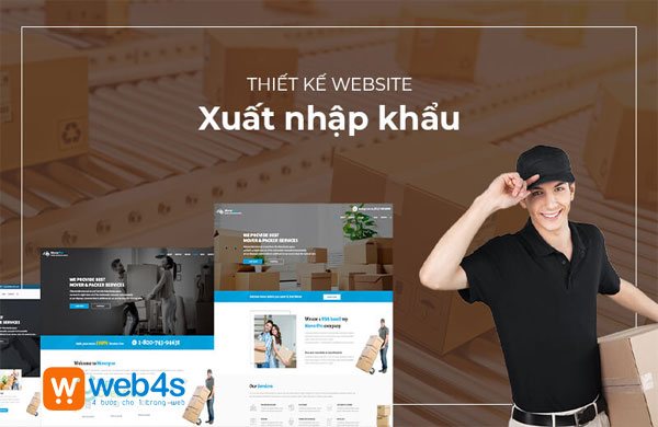 thiết kế website xuất nhập khẩu logistic